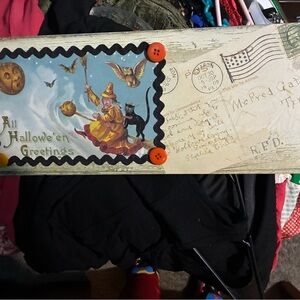 Vintage Halloween Greeting Card Decor